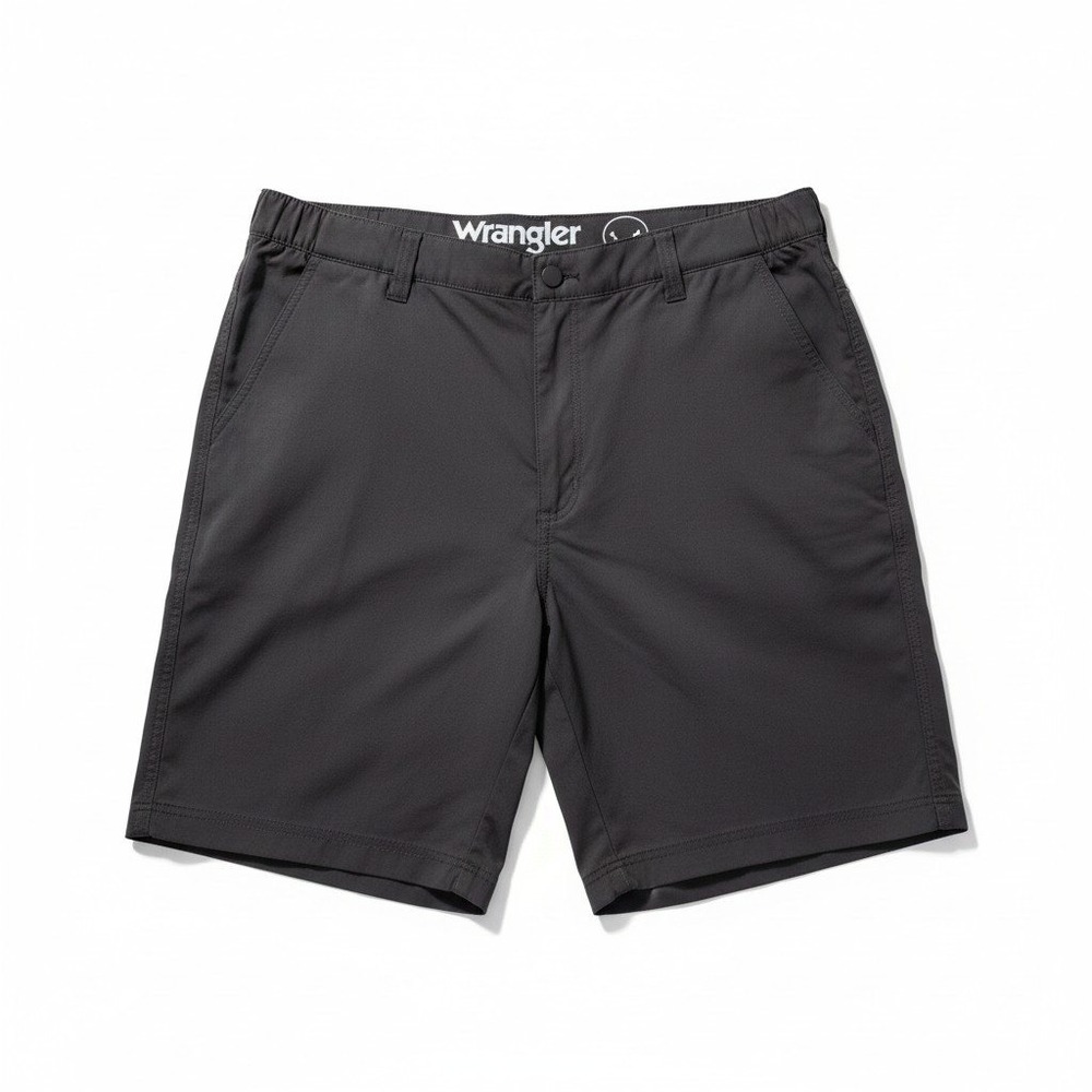 Wrangler ATG Mens All Terrain Gear Cargo Shorts Navy Blue Size 38 Elastic Waist